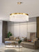 Round Halo Crystal Chandelier.