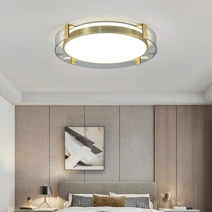 Round Low Profile Ceiling Light.