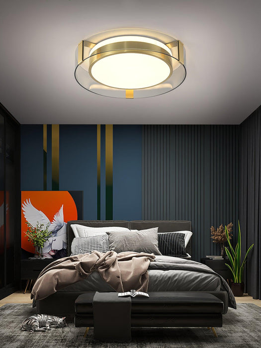 Round Low Profile Ceiling Light.