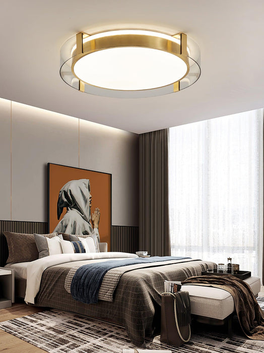 Round Low Profile Ceiling Light.