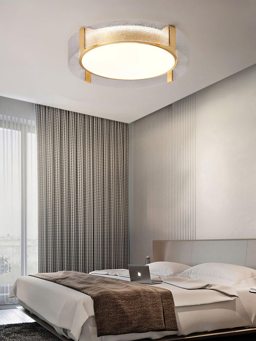 Round Low Profile Ceiling Light.