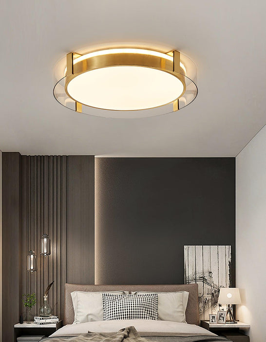 Round Low Profile Ceiling Light.