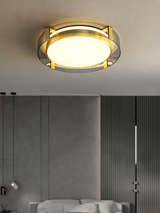 Round Low Profile Ceiling Light.