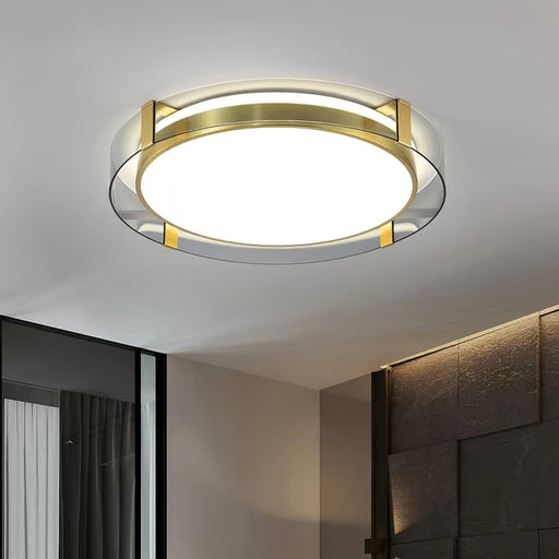 Round Low Profile Ceiling Light.