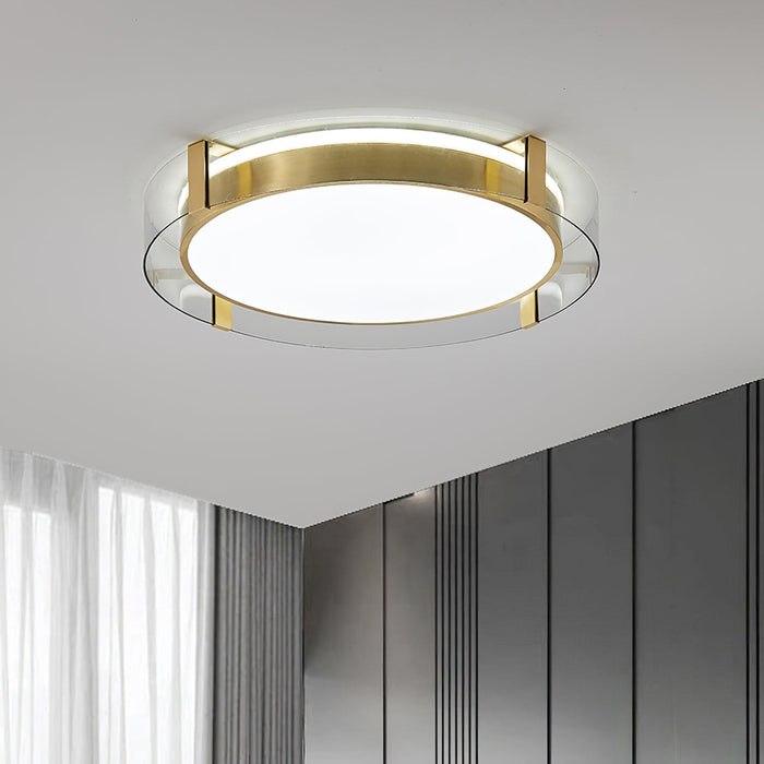 Round Low Profile Ceiling Light.