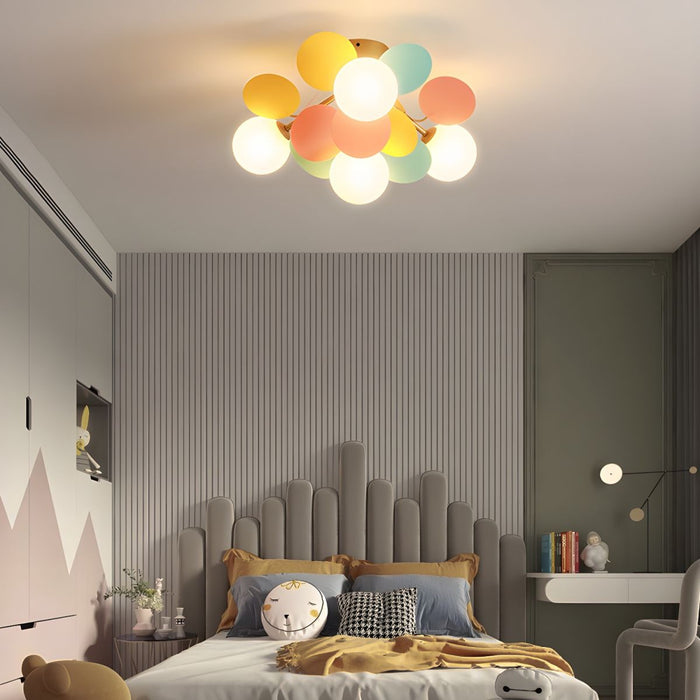 Round Macaron Ceiling Lamp.