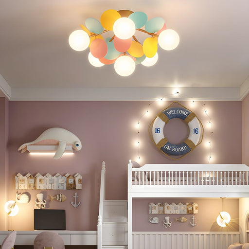 Round Macaron Ceiling Lamp.