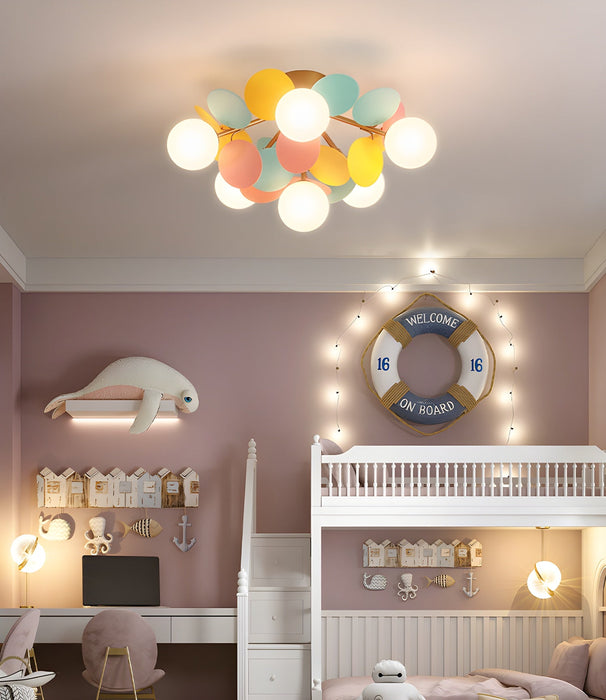 Round Macaron Ceiling Lamp.