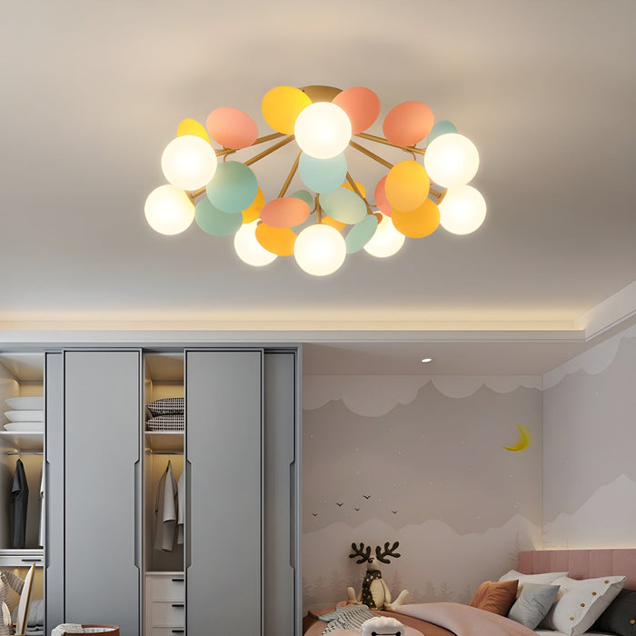 Round Macaron Ceiling Lamp.