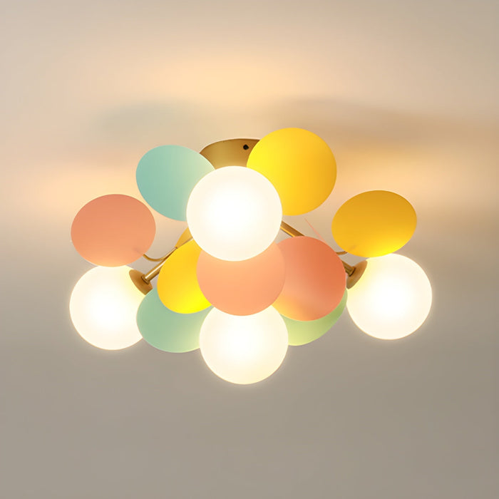 Round Macaron Ceiling Lamp.