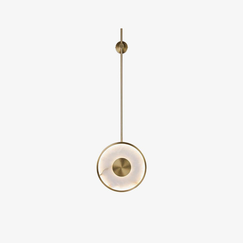 Round Alabaster Wall Lamp-DWHOME
