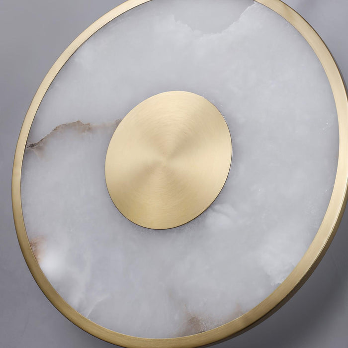 Round Alabaster Wall Lamp - DWHOME