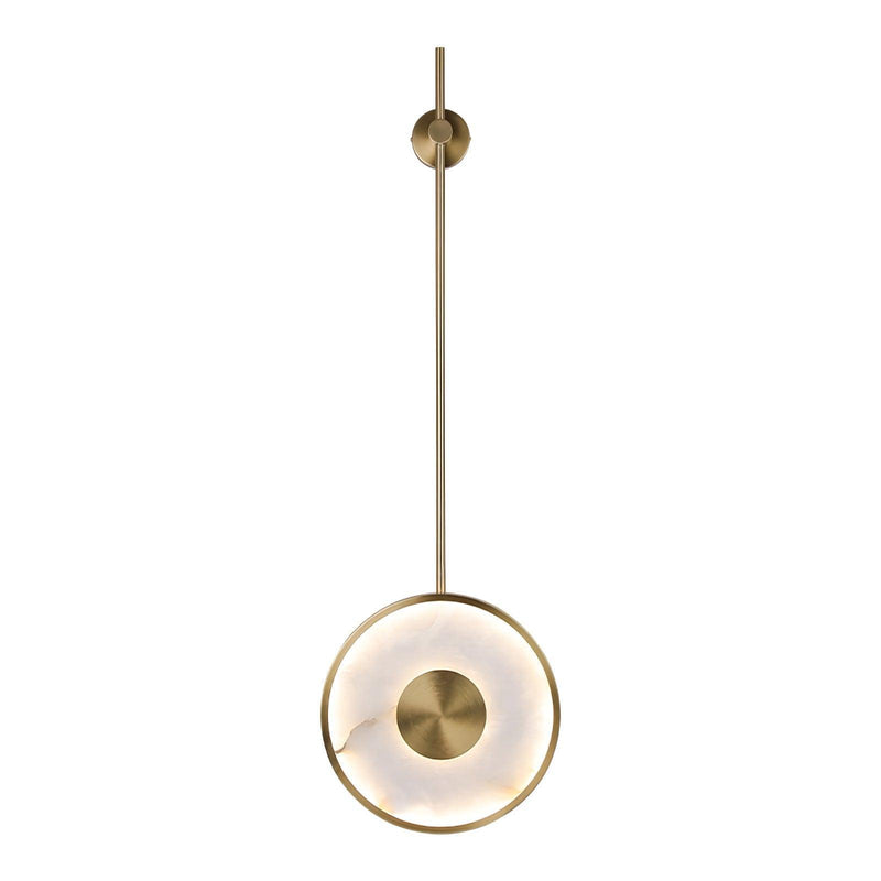 Round Alabaster Wall Lamp-DWHOME