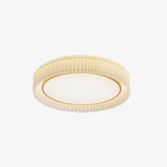 Round Pleated Ceiling Lamp-DWHOME