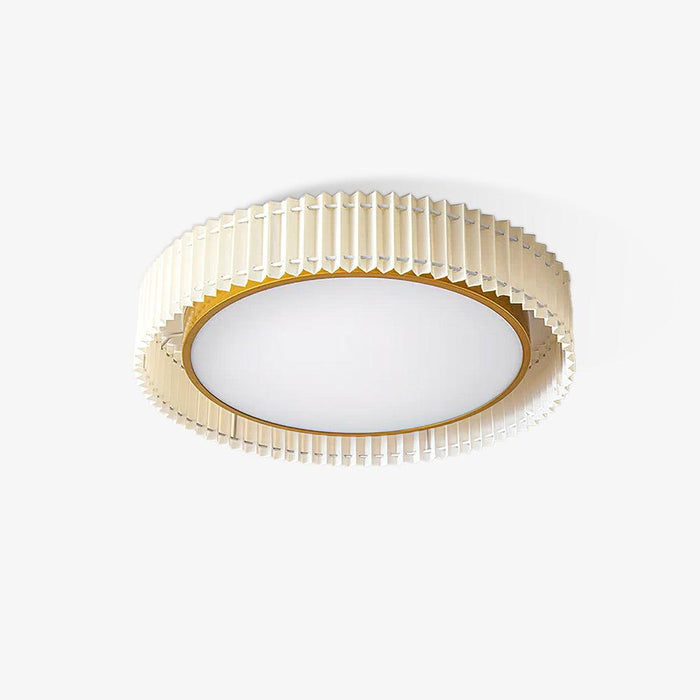 Round Pleated Ceiling Lamp.