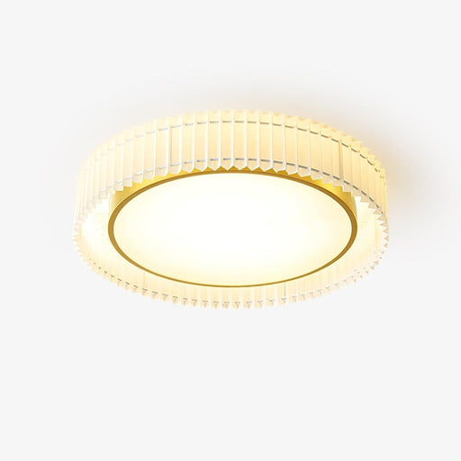 Round Pleated Ceiling Lamp.