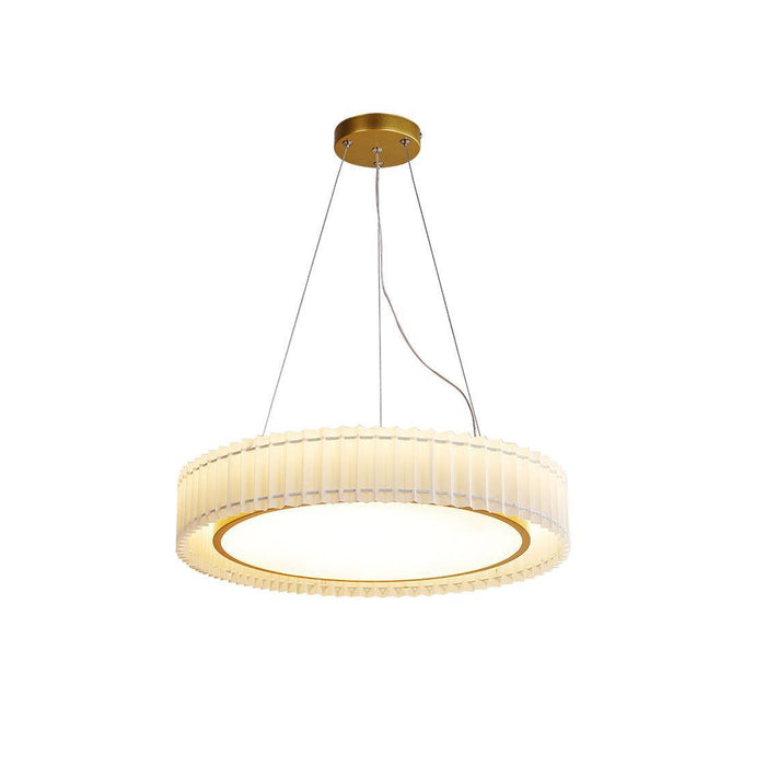 Round Pleated Pendant Lamp-DWHOME