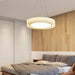 Round Pleated Pendant Lamp.