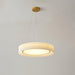 Round Pleated Pendant Lamp.