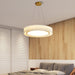 Round Pleated Pendant Lamp.