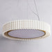 Round Pleated Pendant Lamp.