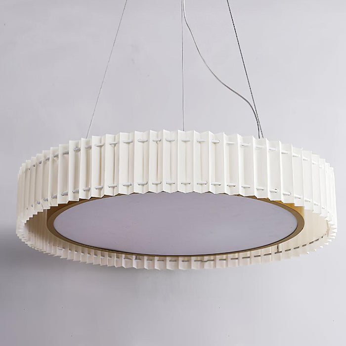 Round Pleated Pendant Lamp-DWHOME