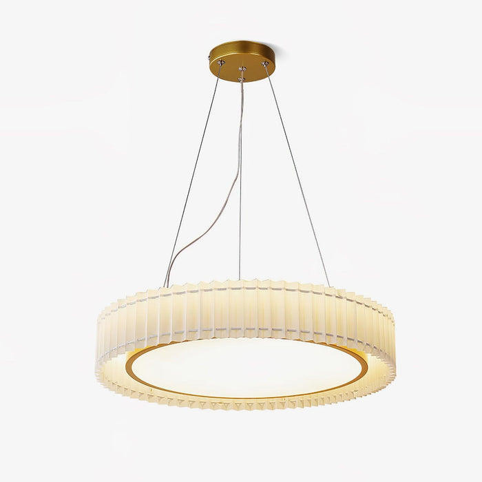 Round Pleated Pendant Lamp-DWHOME