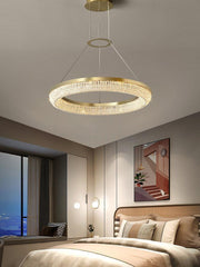 Round Ring Crystal Chandeliers-DWHOME