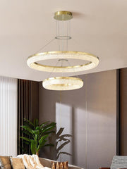 Round Ring Crystal Chandeliers-DWHOME