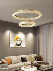 Round Ring Crystal Chandeliers-DWHOME