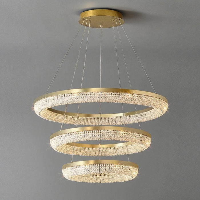 Round Ring Crystal Chandeliers - Vakkerlight