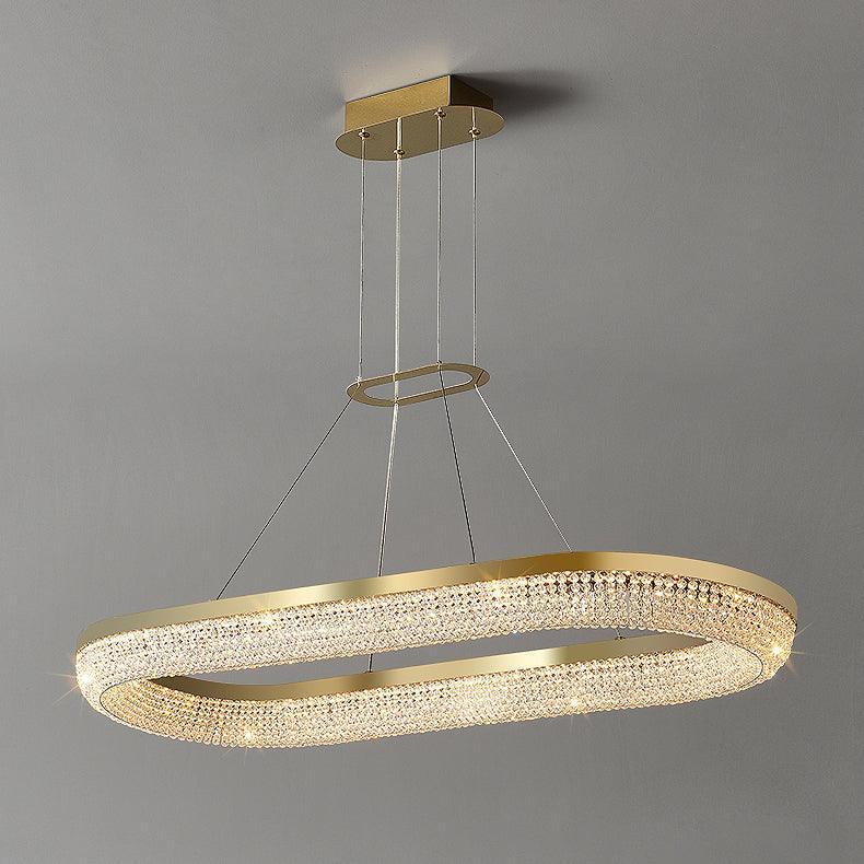 Round Ring Crystal Chandeliers-DWHOME