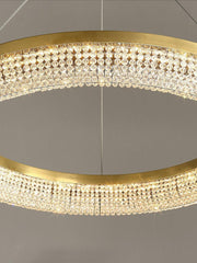 Round Ring Crystal Chandeliers-DWHOME