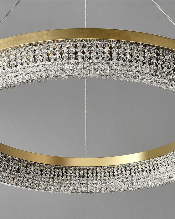 Round Ring Crystal Chandeliers.