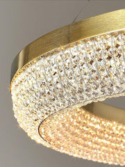 Round Ring Crystal Chandeliers-DWHOME
