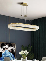 Round Ring Crystal Chandeliers-DWHOME