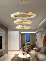 Round Ring Crystal Chandeliers-DWHOME