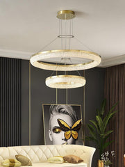 Round Ring Crystal Chandeliers-DWHOME
