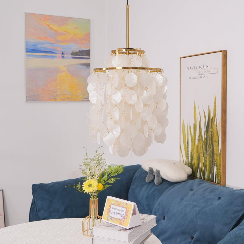 Round Shell Chandelier-DWHOME