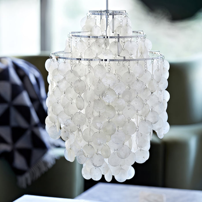 Round Shell Chandelier.