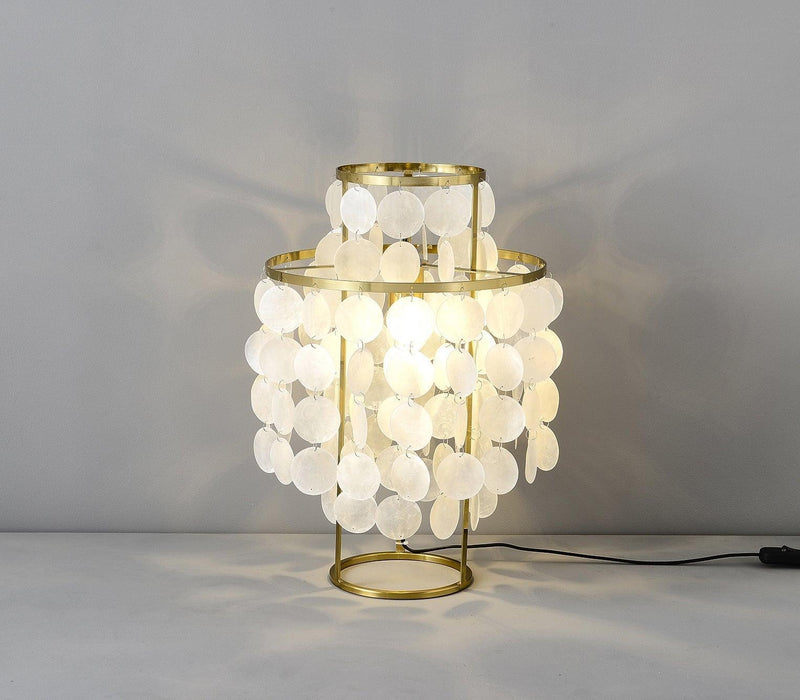 Round Shell Table Lamp-DWHOME