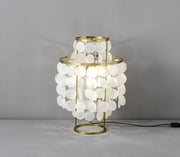 Round Shell Table Lamp-DWHOME