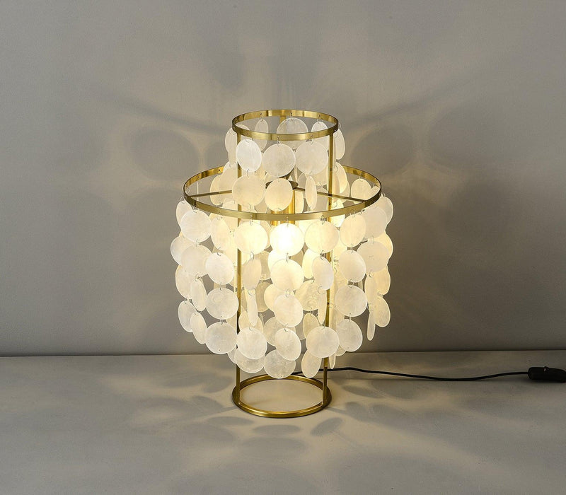 Round Shell Table Lamp-DWHOME