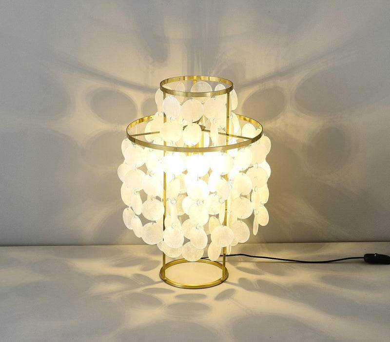 Round Shell Table Lamp-DWHOME