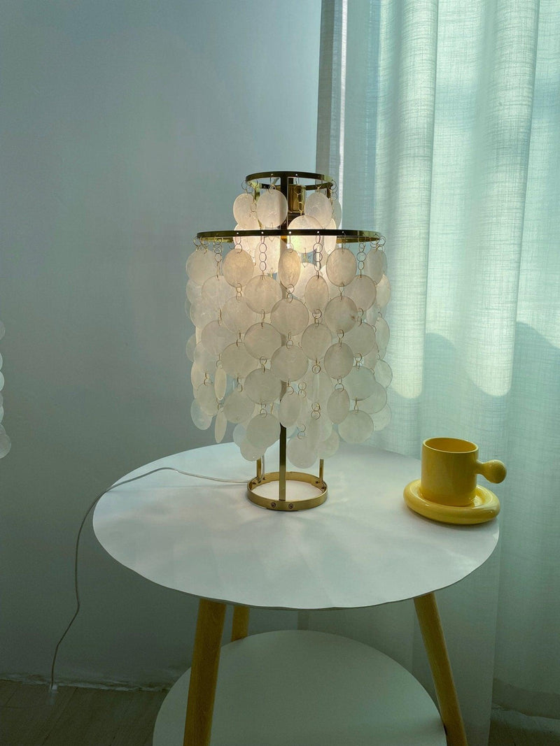 Round Shell Table Lamp-DWHOME
