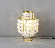 Round Shell Table Lamp-DWHOME
