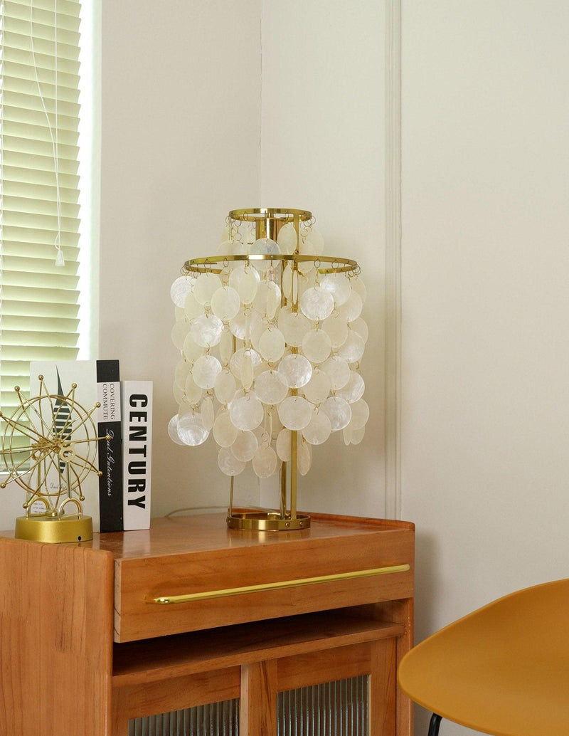 Round Shell Table Lamp-DWHOME