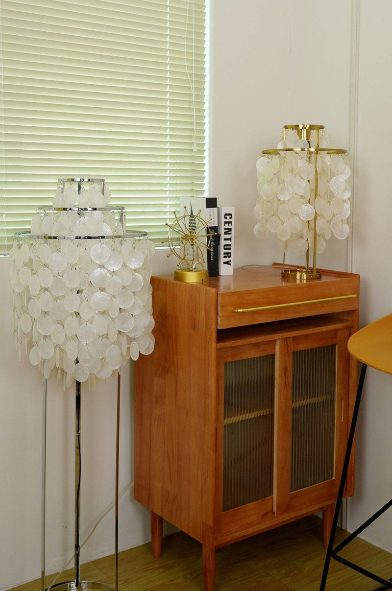 Round Shell Table Lamp-DWHOME
