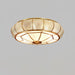 Round Textured Glass Ceiling Light.