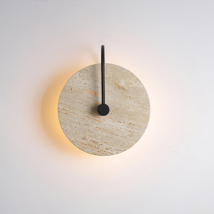 Round Travertine Wall Lamp - DWHOME